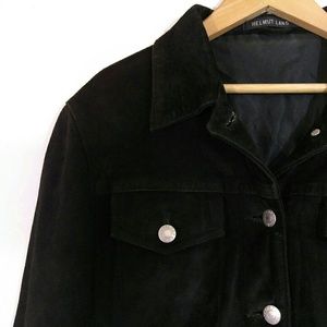Helmut Lang Brushed Suede Trucker Jacket